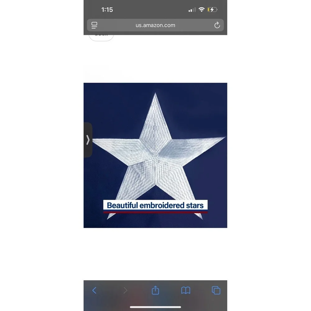 Texas state flag embroidered line star 3 foot by 5 feet UV protection‎ NWT TX